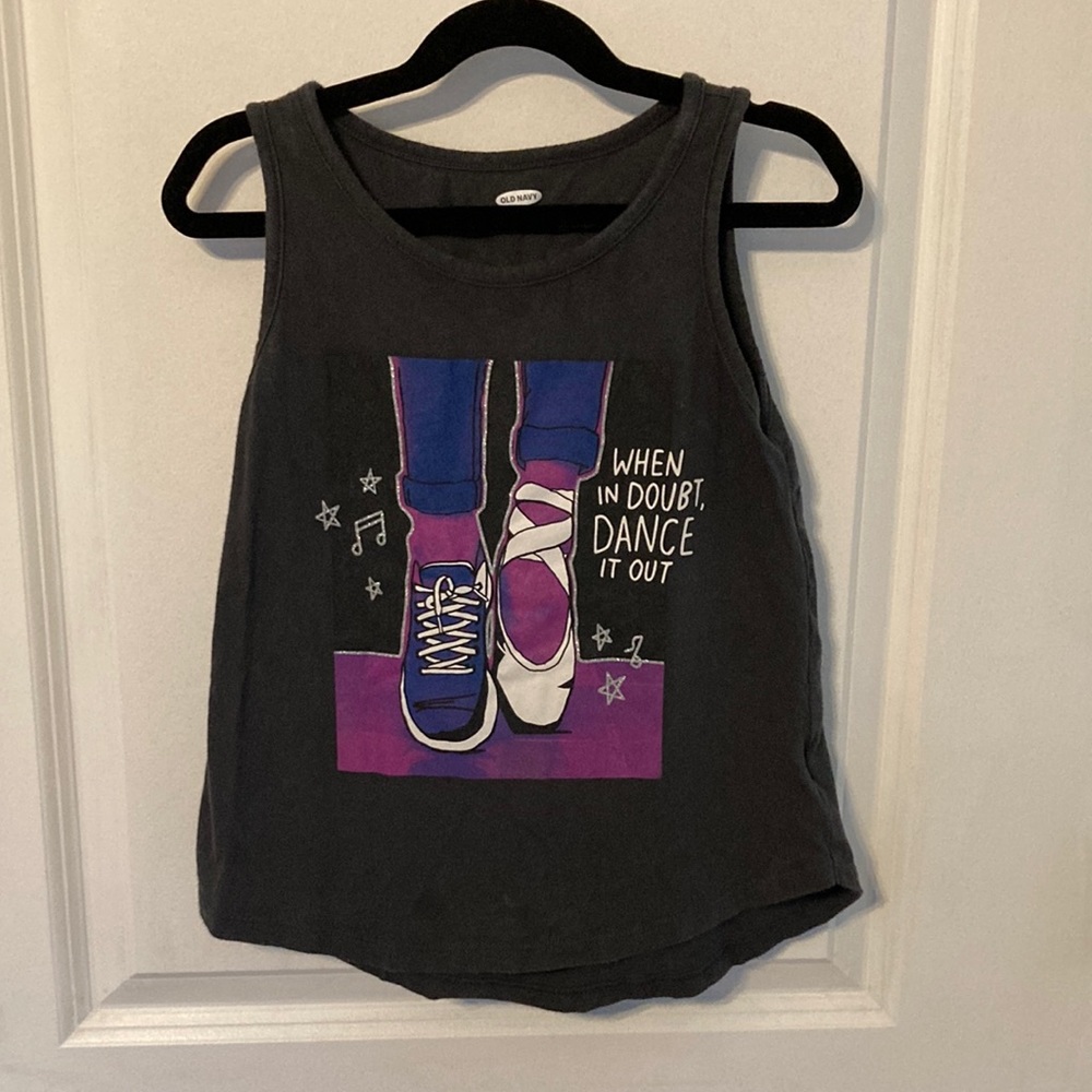 🌖Old Navy size 8 medium gray tank dance